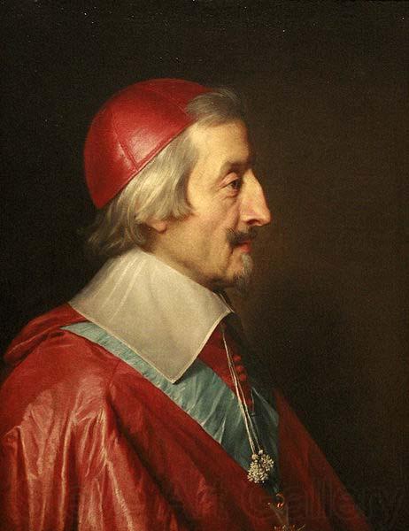 Philippe de Champaigne Cardinal de Richelieu Norge oil painting art